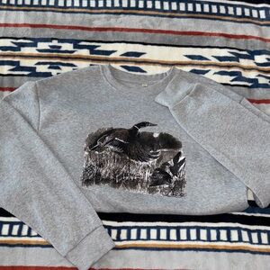 Grey Duck Crewneck - Vintage Duck Hunting Crew